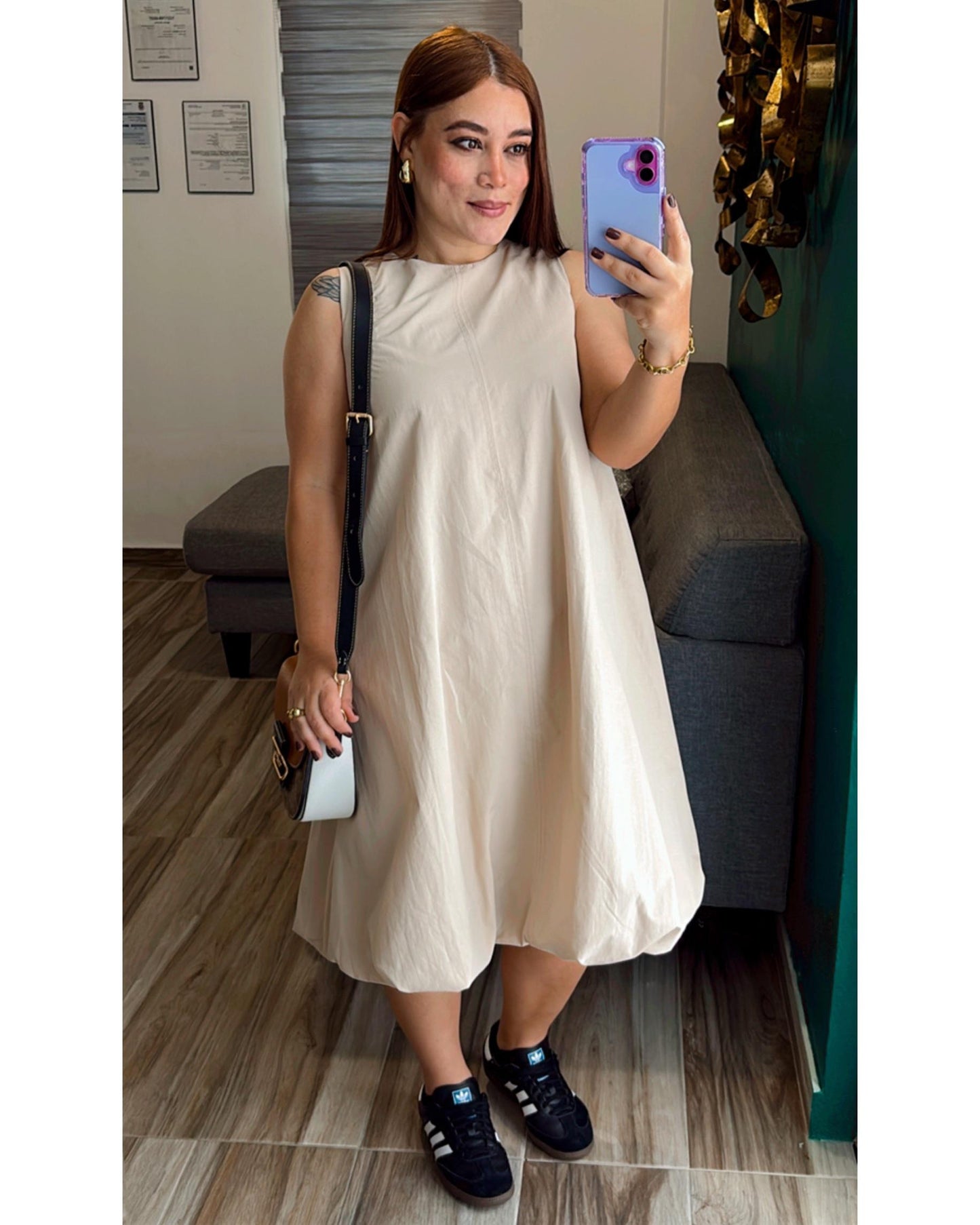 SAMIRA BUBBLE MIDI DRESS