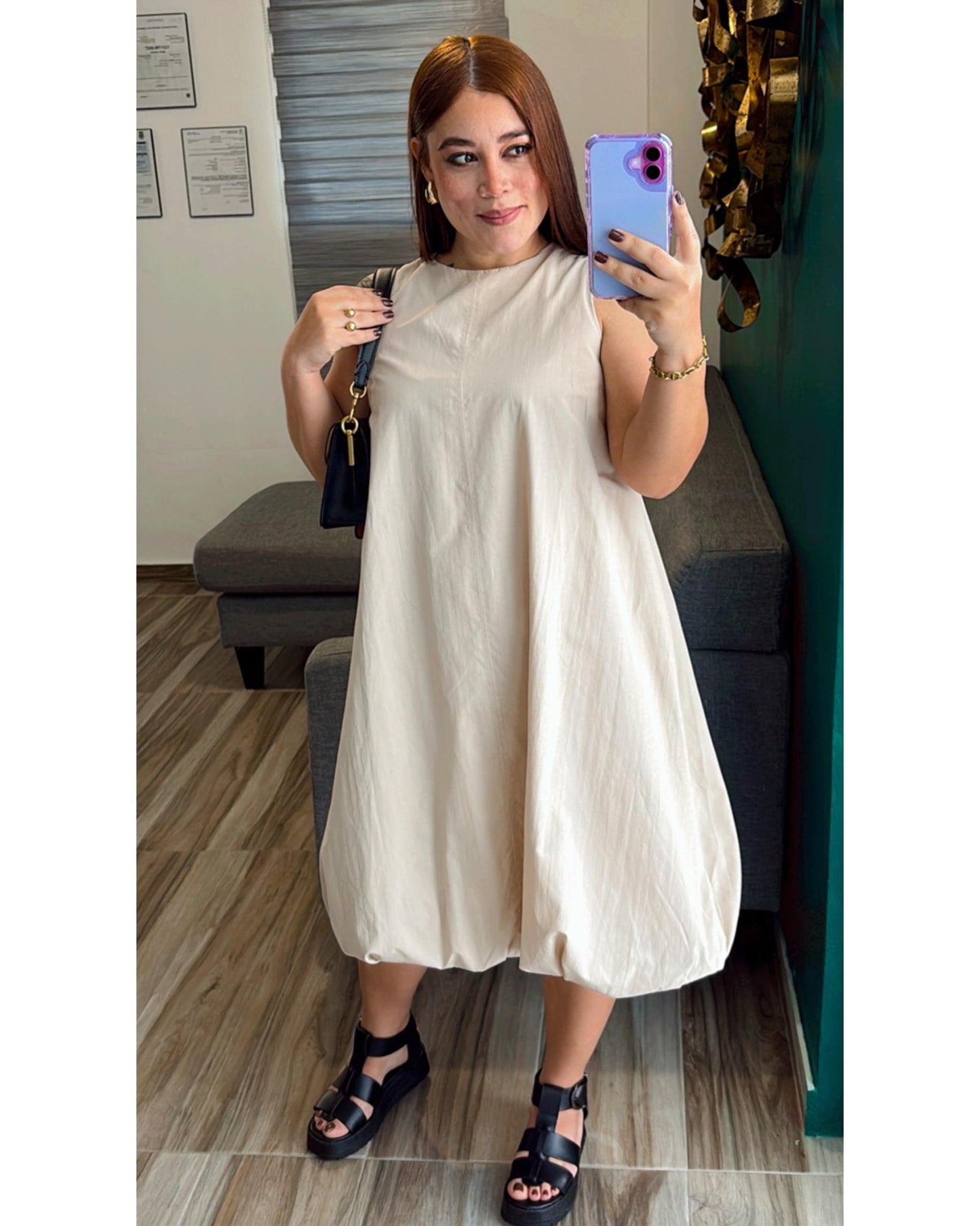 SAMIRA BUBBLE MIDI DRESS
