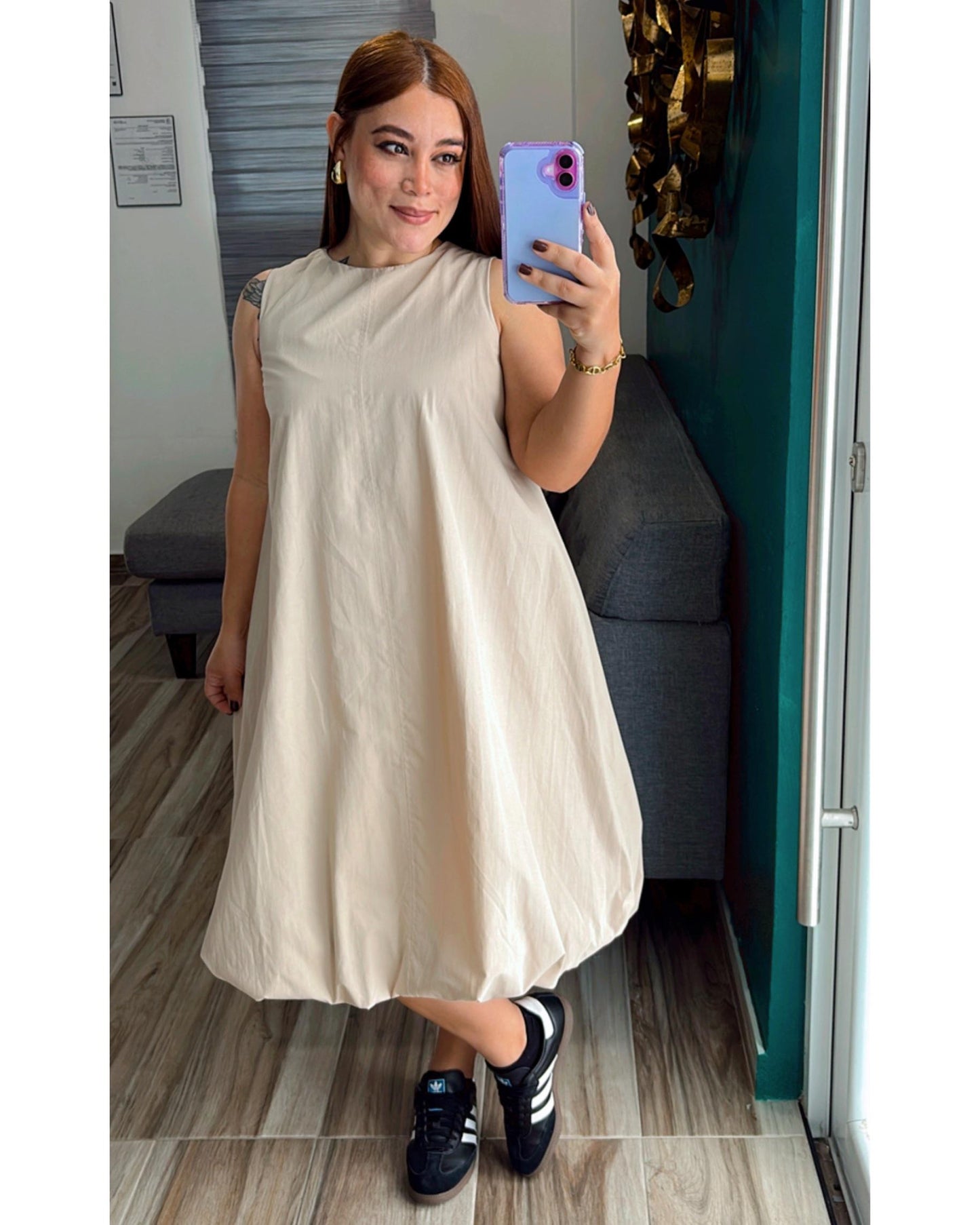 SAMIRA BUBBLE MIDI DRESS