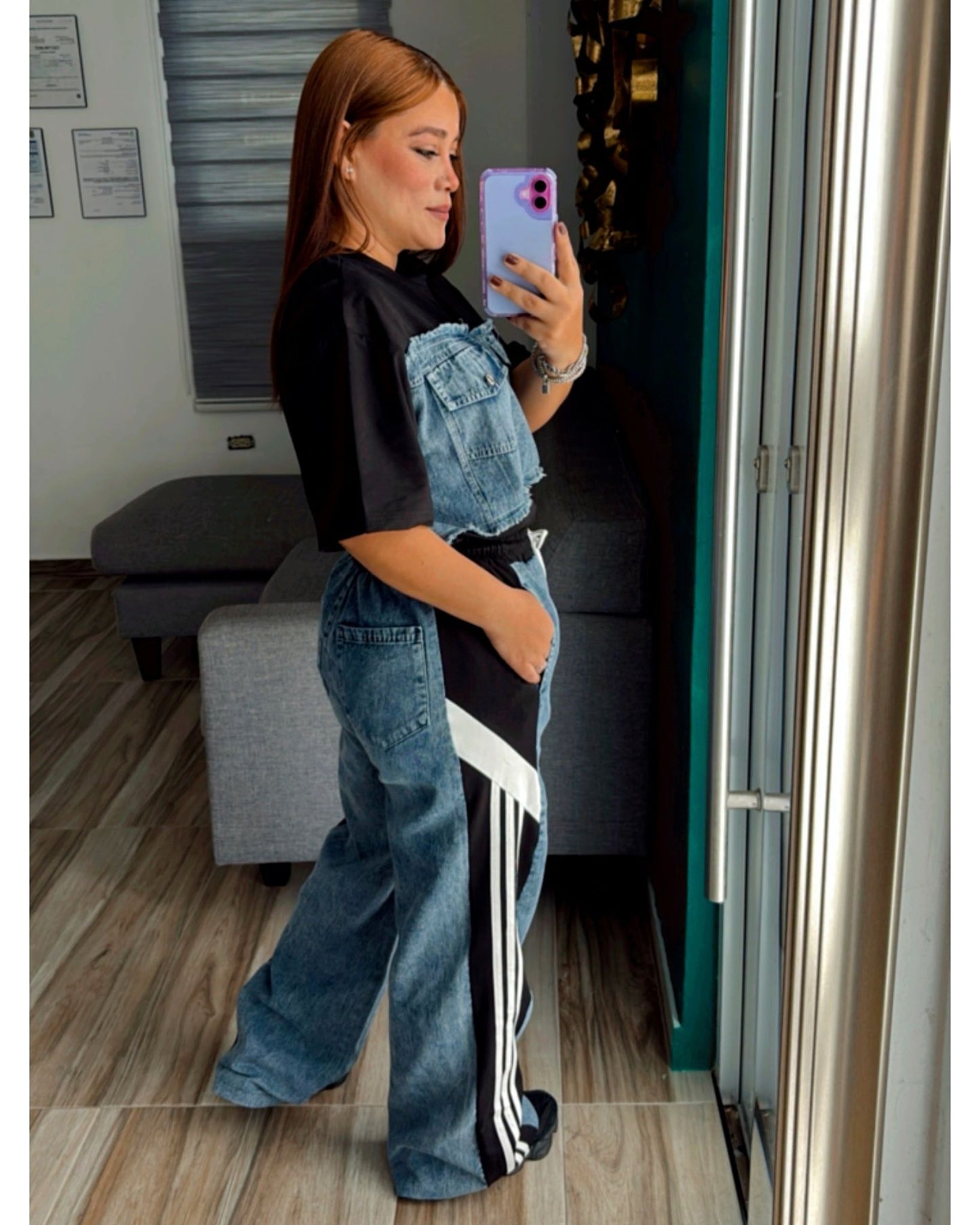 BLACK DENIM SET