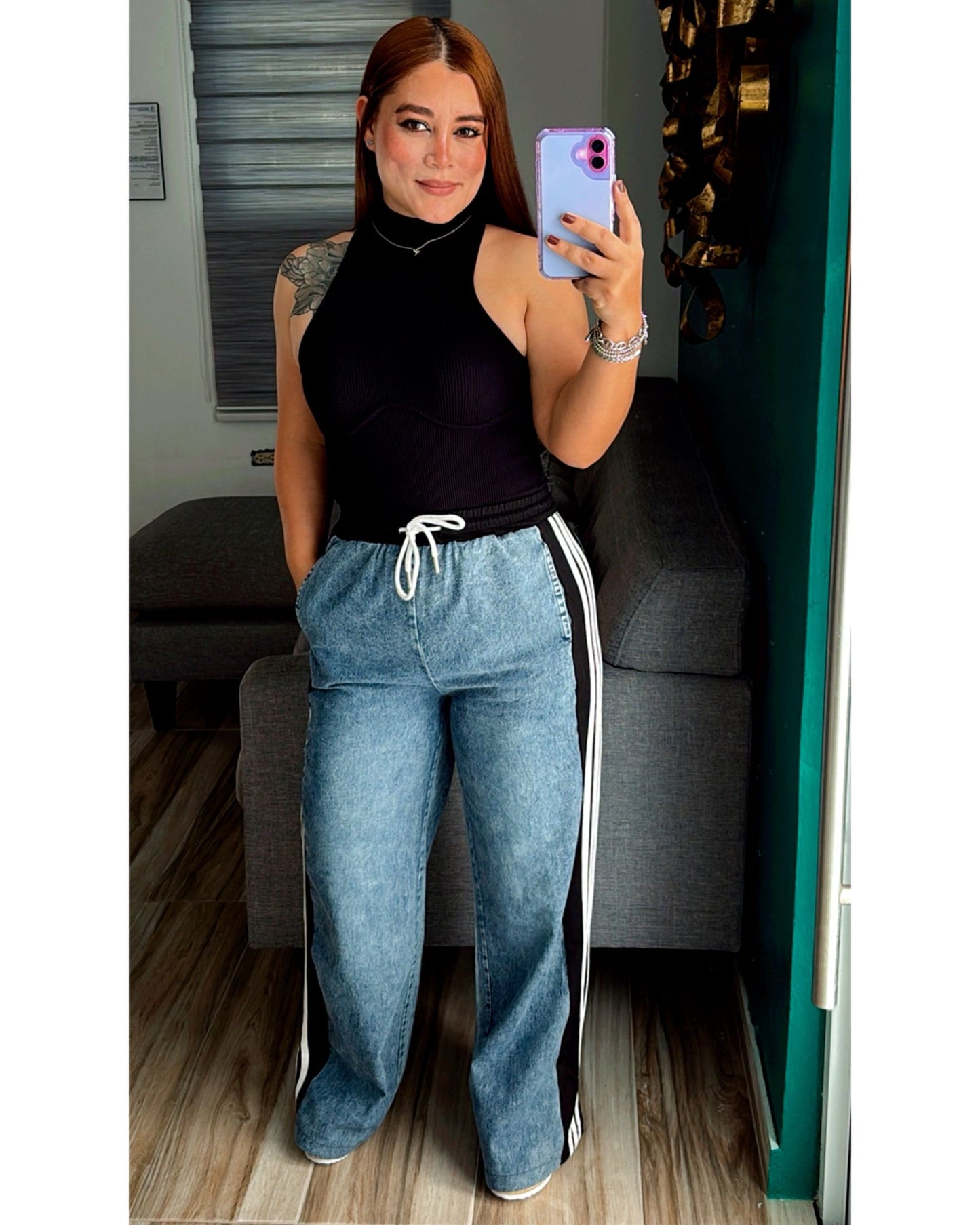 BLACK DENIM SET