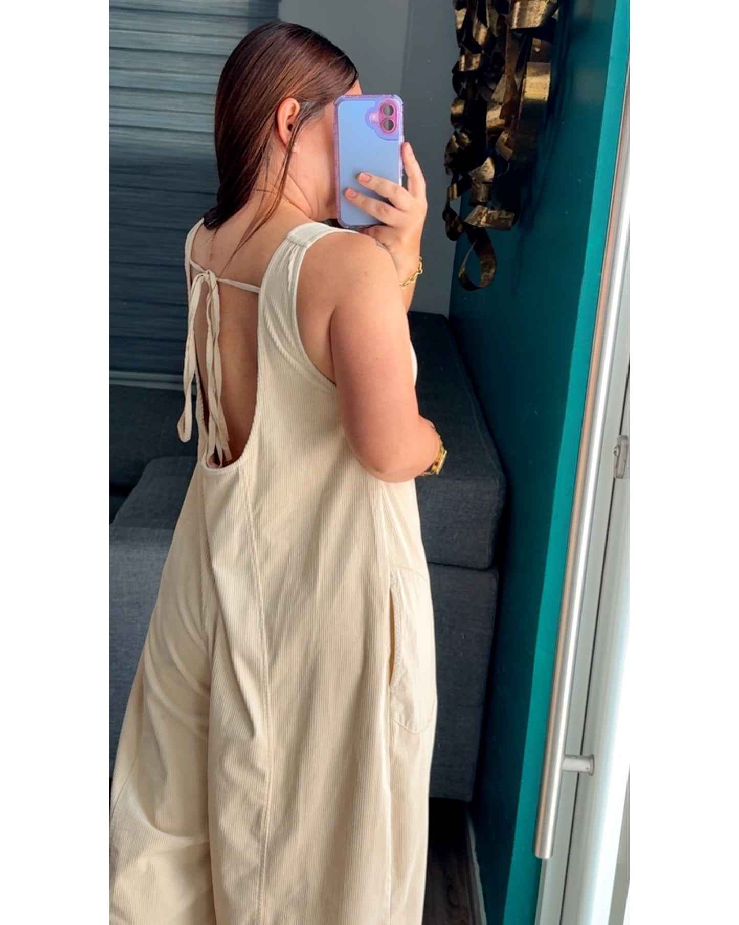 CORDUROY OVERALLS JUMPSUIT