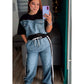 BLACK DENIM SET