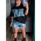 BLACK DENIM SET