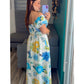 FLOWERS MIDI DRESS